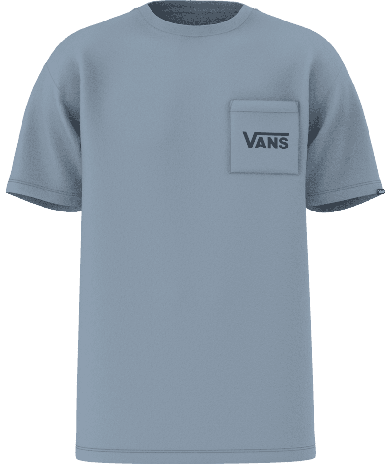 VANS Style 76 Back T-Shirt Dusty Blue/Dress Blue Men's Short Sleeve T-Shirts Vans 