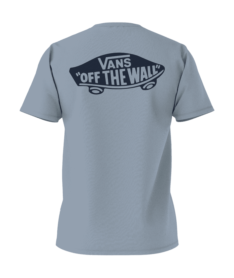 VANS Style 76 Back T-Shirt Dusty Blue/Dress Blue Men's Short Sleeve T-Shirts Vans