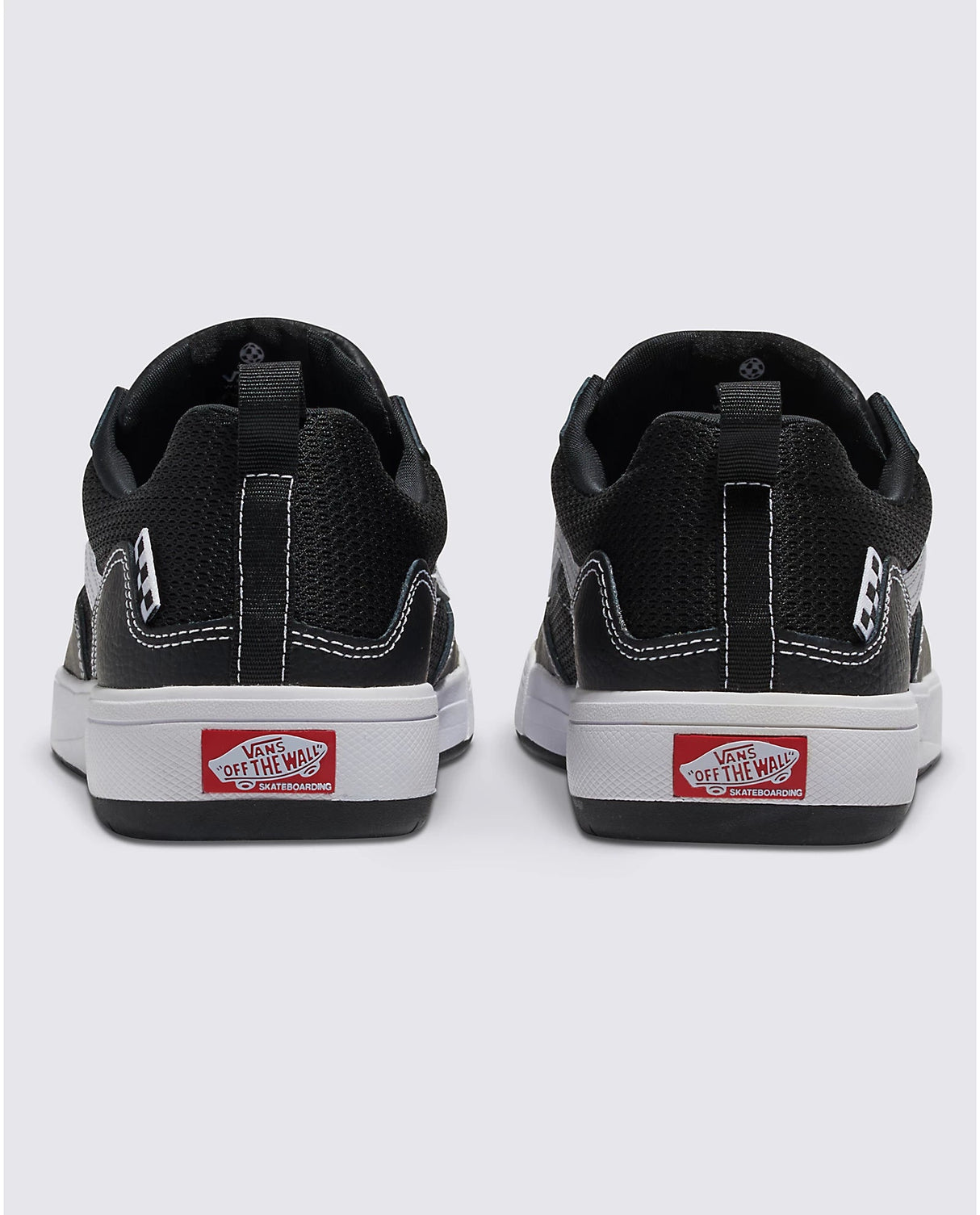 VANS Zahba Leather Shoe Black/White Men's Skate Shoes Vans