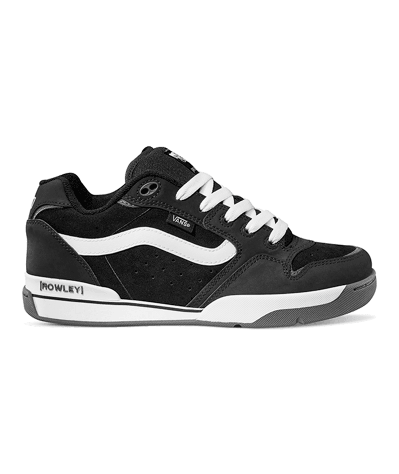 VANS Rowley XLT Shoes Black/White Men's Skate Shoes Vans