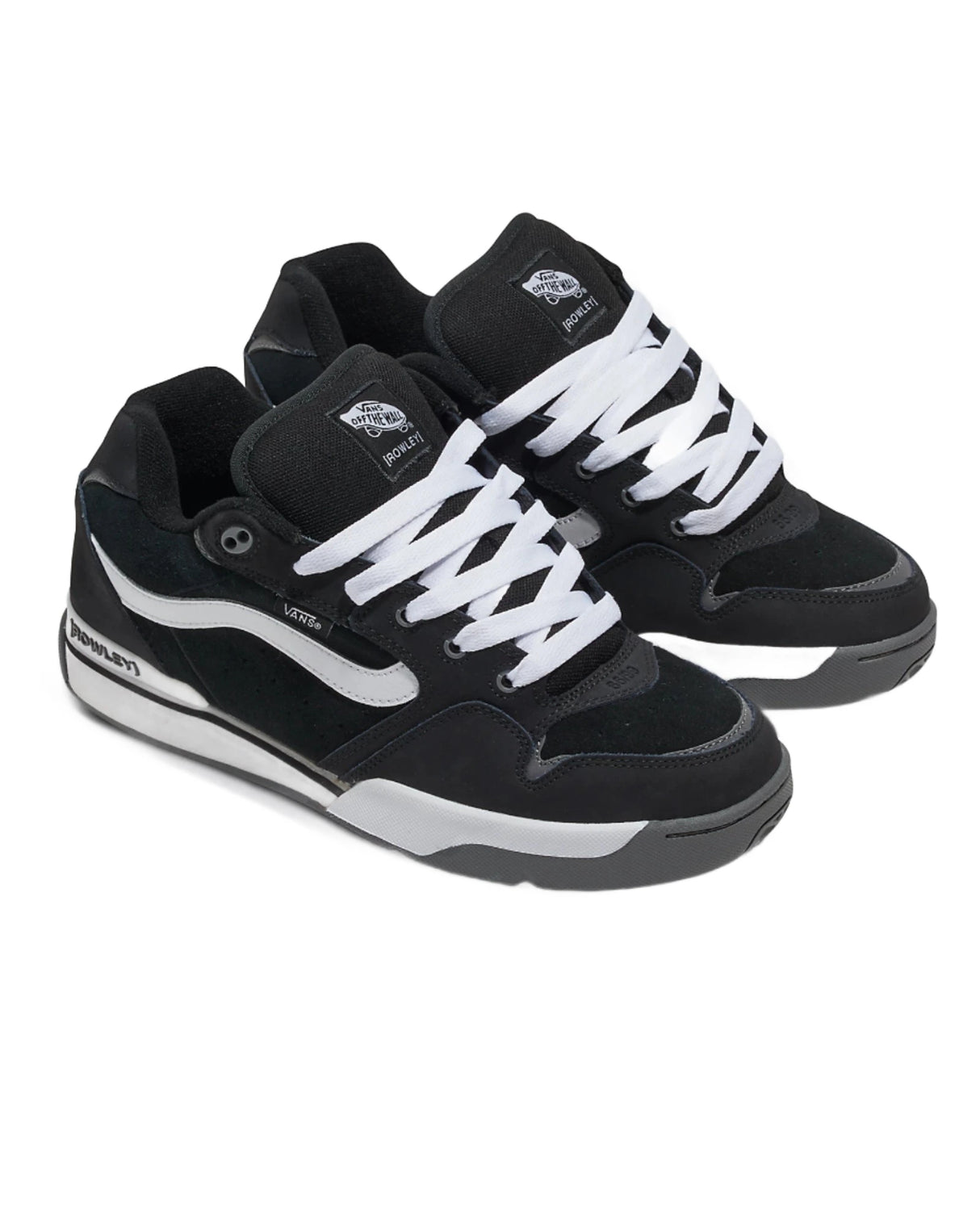 VANS Rowley XLT Shoes Black/White Men's Skate Shoes Vans