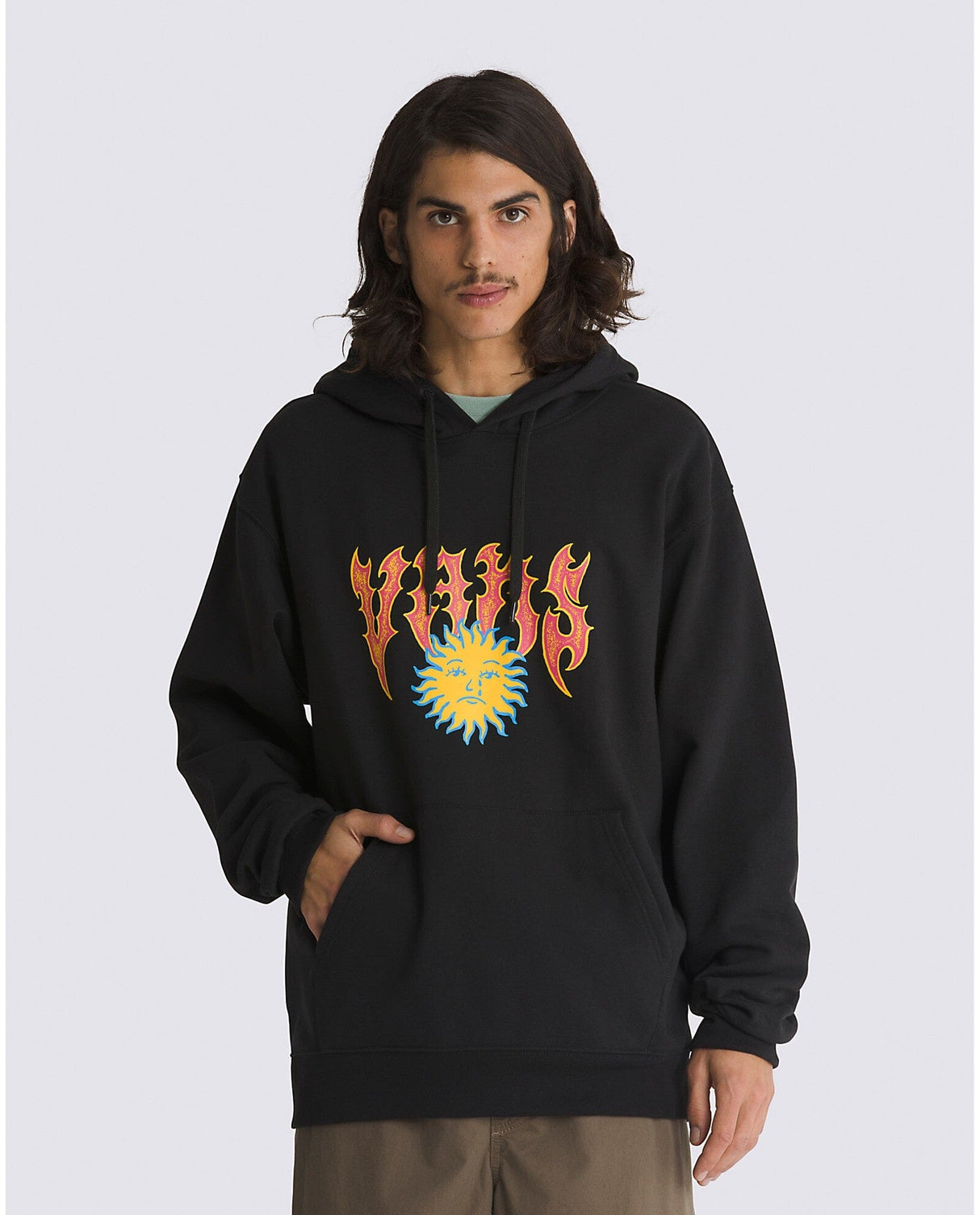 VANS Bummer Summer Pullover Hoodie Black Men's Pullover Hoodies Vans