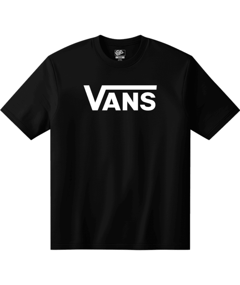 VANS Classic T-Shirt Black/White Men's Short Sleeve T-Shirts Vans