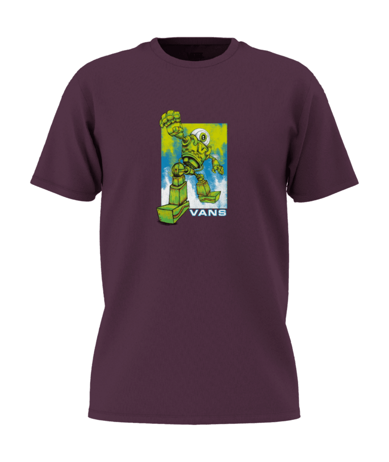 VANS Boy's Robot T-Shirt Blackberry Boy's T-Shirts Vans