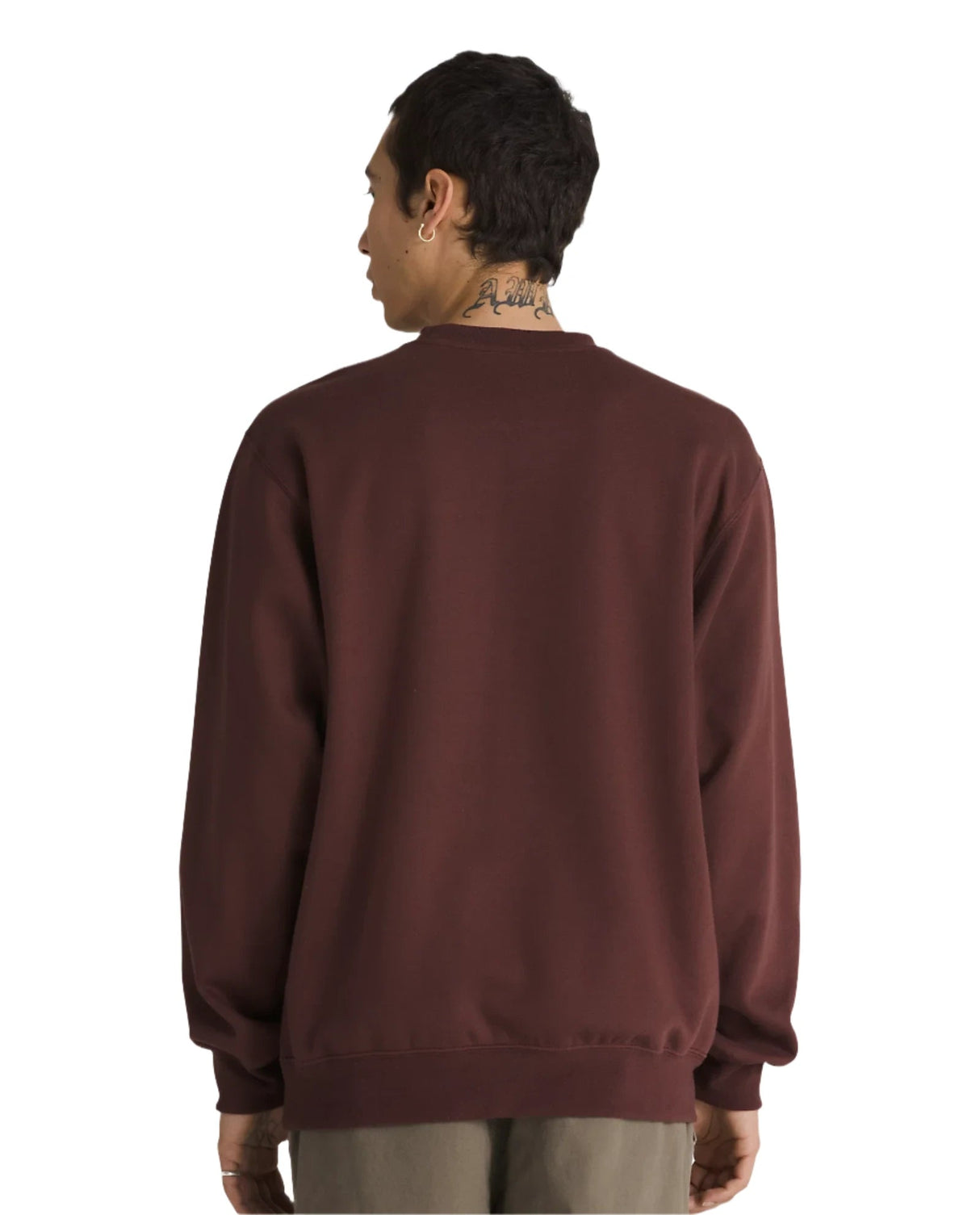 VANS Style Guy Loose Crewneck Sweater Bitter Chocolate Men's Crewnecks vans