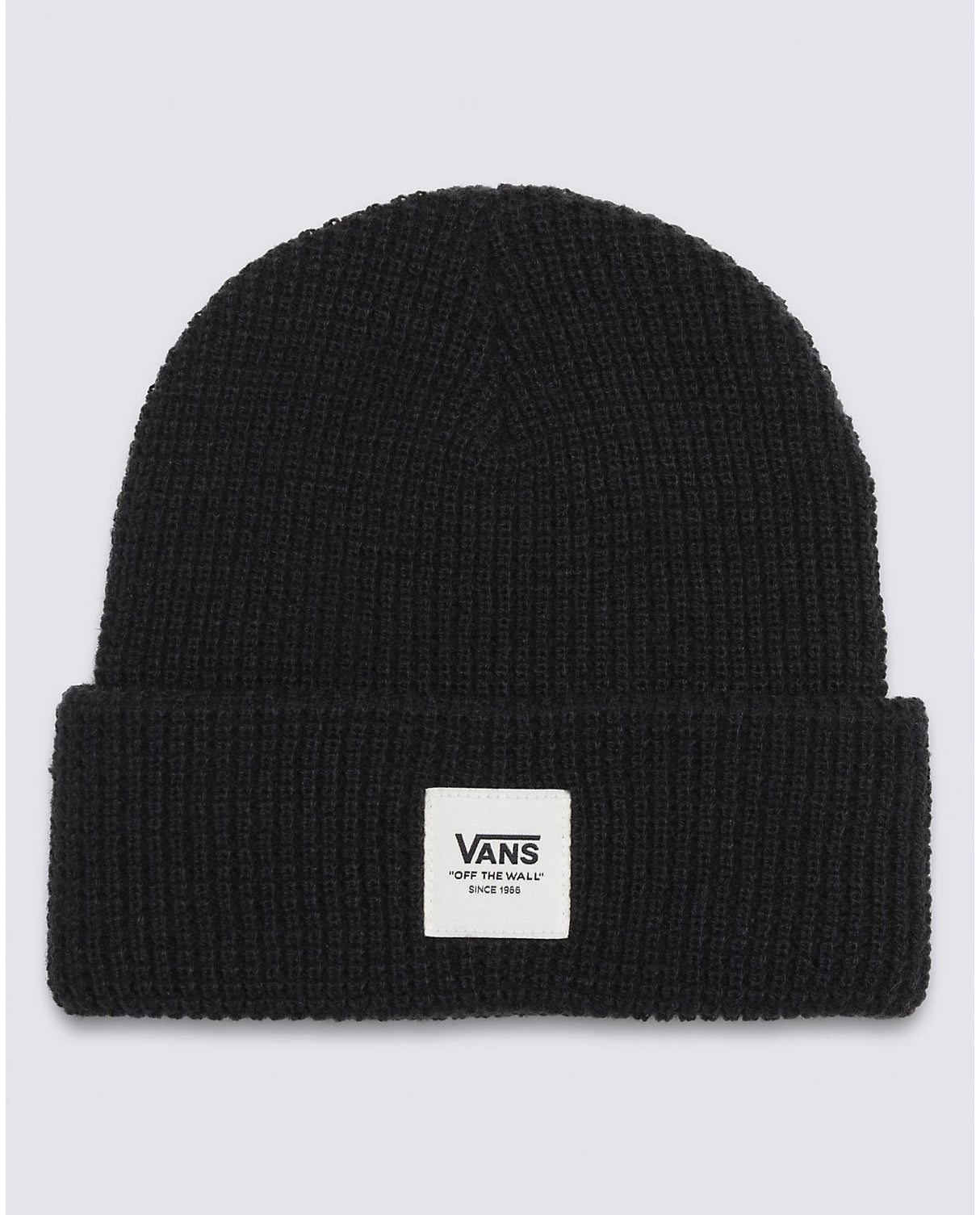 VANS Waffle Cuff Beanie Black Men's Beanies vans