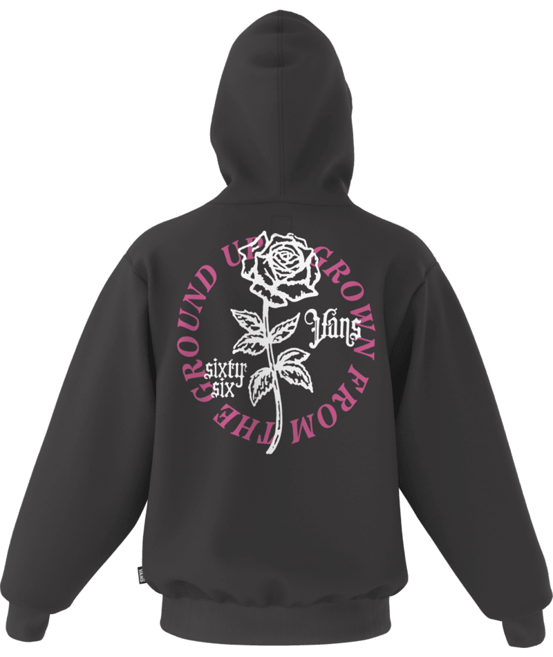 VANS Grown From The Ground Up Pullover Hoodie Black Men's Pullover Hoodies Vans