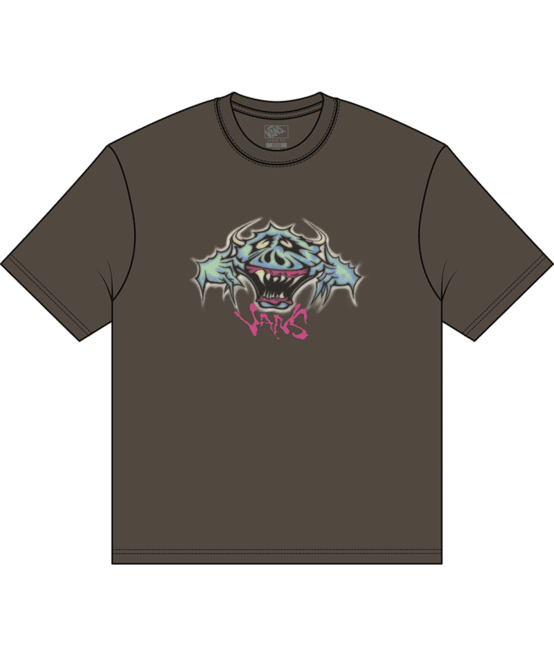 VANS Goofy Ghoul T-Shirt Coal Brown Men's Short Sleeve T-Shirts Vans