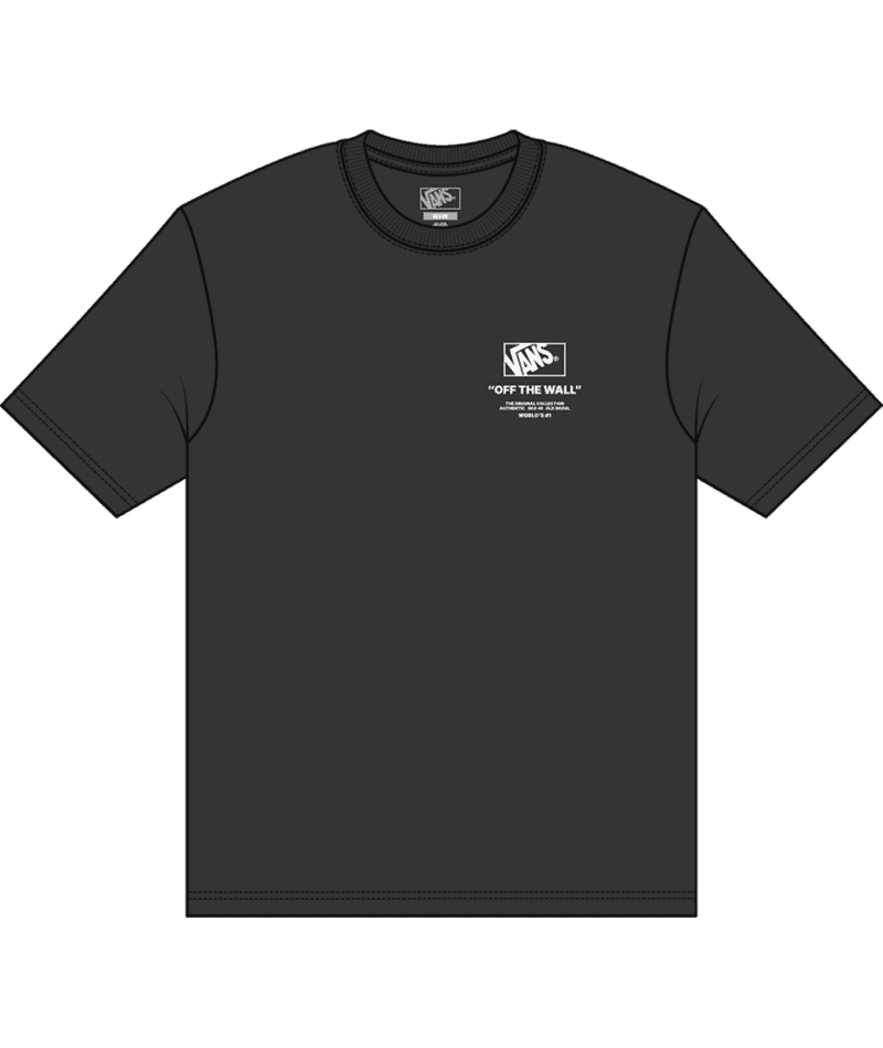 VANS Stacked Hi T-Shirt Black Men's Short Sleeve T-Shirts Vans