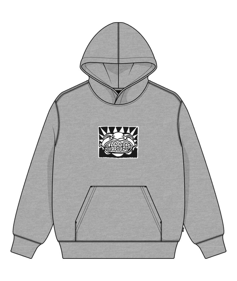 VANS Boy's Mouf Pullover Hoodie Cement Heather Boy's Pullover Hoodies Vans
