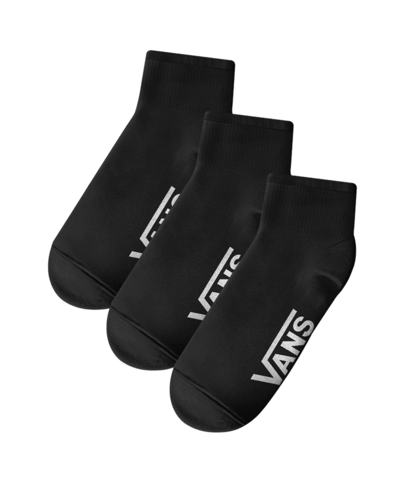 VANS Classic Quarter Crew Socks Black Men's Socks Vans