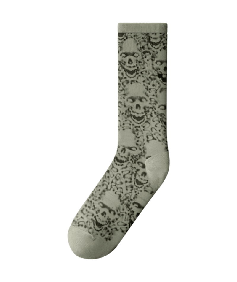 VANS LX Wreckpack Skull Crew Socks Soft Sage Men's Socks Vans