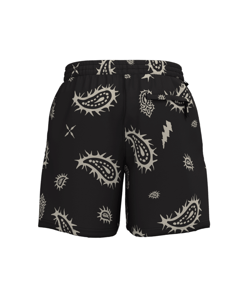VANS Primary II Elastic Printed Boardshorts Black/Turtledove Men's Boardshorts Vans