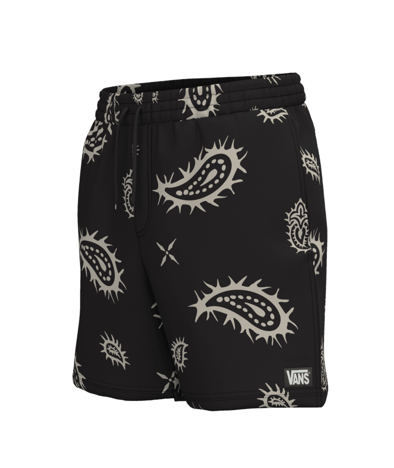VANS Primary II Elastic Printed Boardshorts Black/Turtledove Men's Boardshorts Vans
