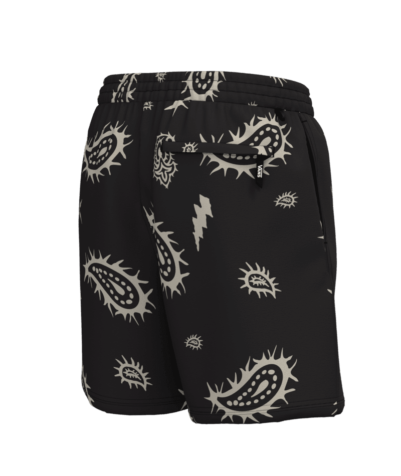 VANS Primary II Elastic Printed Boardshorts Black/Turtledove Men's Boardshorts Vans