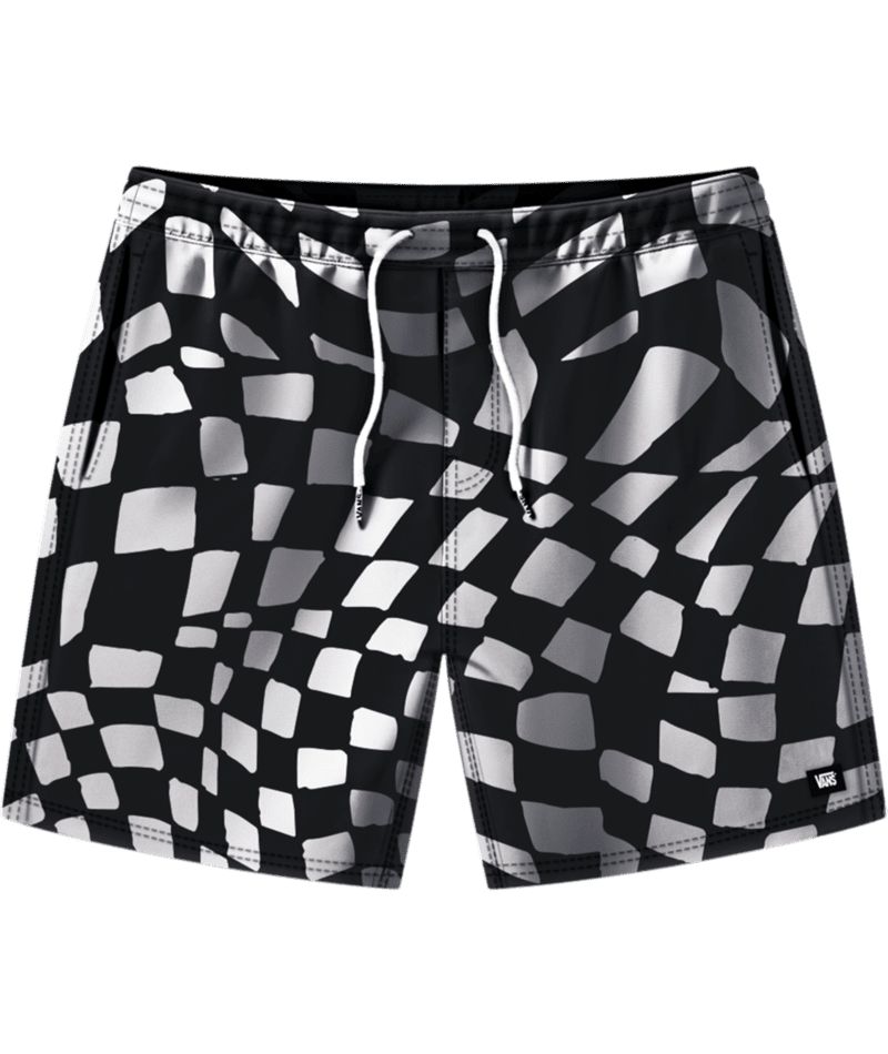 VANS Primary II Elastic Boardshorts Black/White Men's Boardshorts Vans