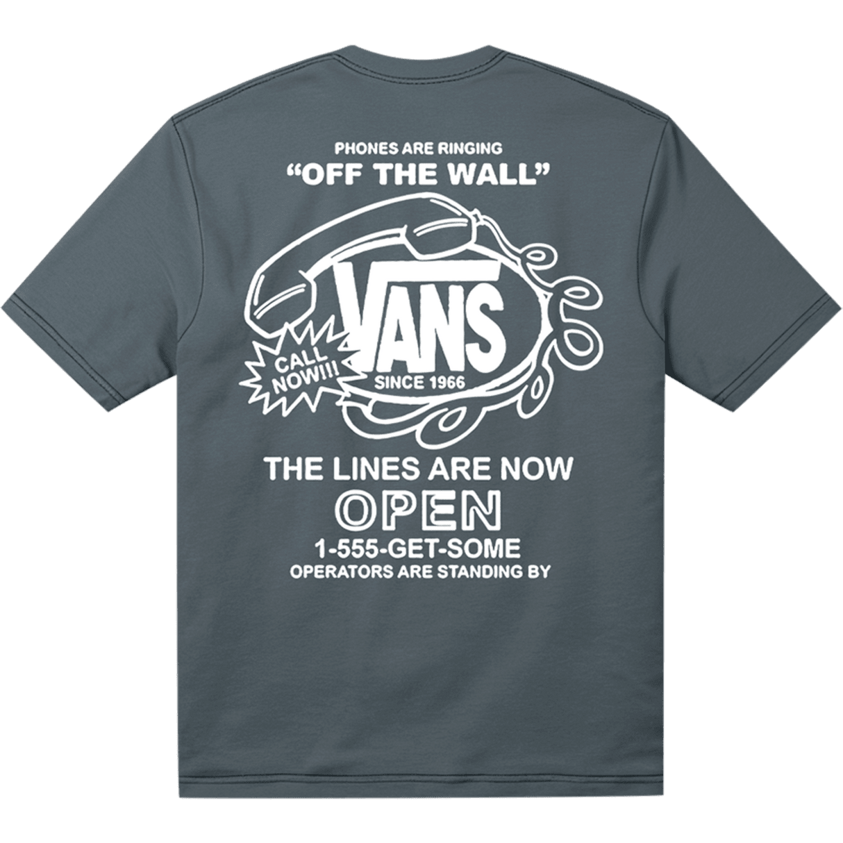 VANS Hot Lines T-Shirt Mystic Moss Men's Short Sleeve T-Shirts Vans