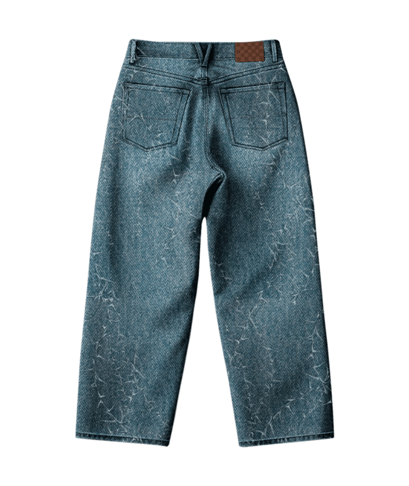 VANS Check-5 Baggy Denim Prickler Pant Vintage Indigo Men's Denim Vans
