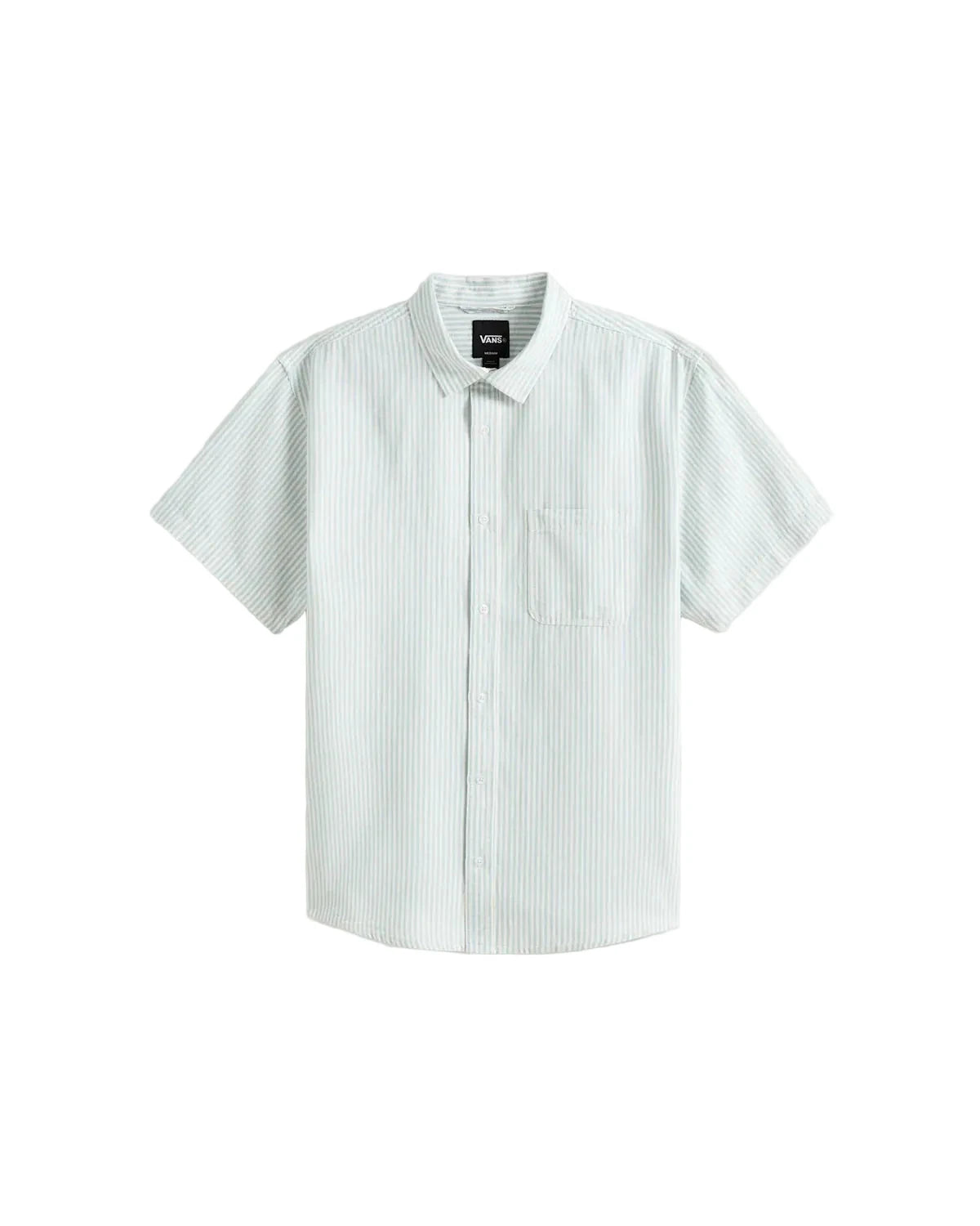VANS Lawson Shorts Sleeve Button Up Dawn Mist/Marshmallow Men's Short Sleeve Button Up Shirts Vans