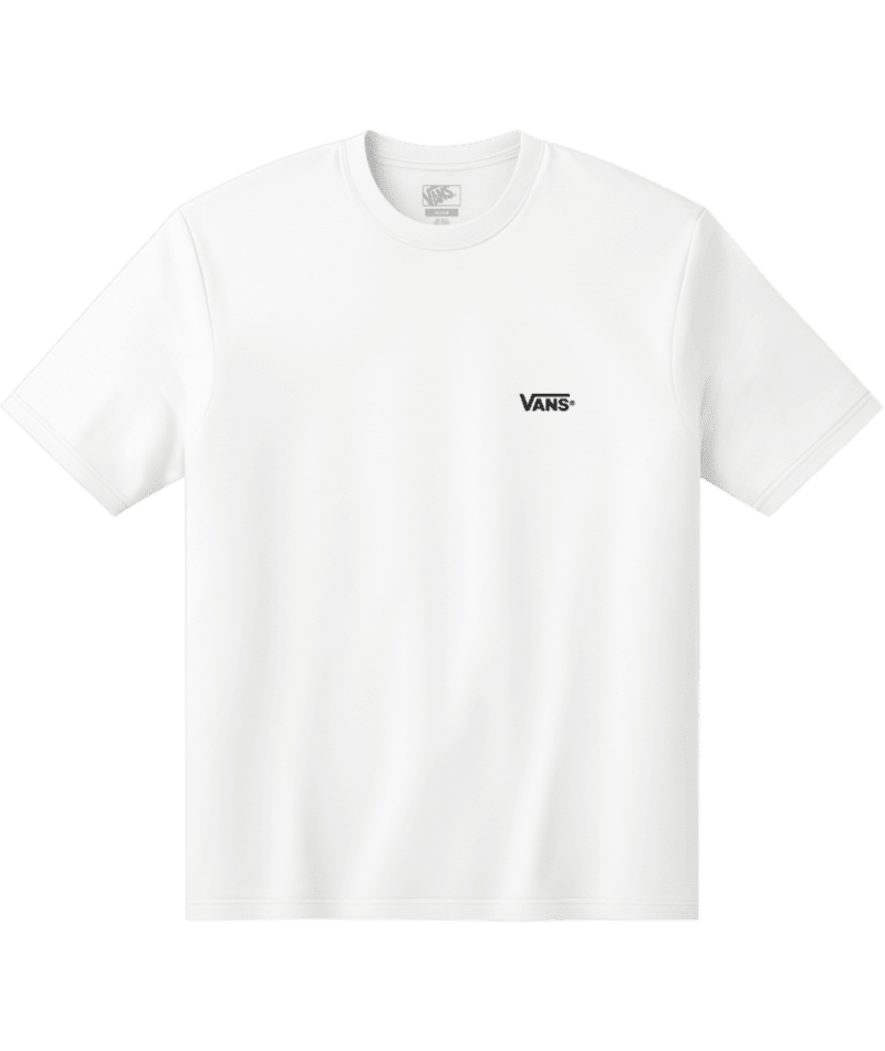 VANS New Left Chest T-Shirt White/Black Men's Short Sleeve T-Shirts Vans