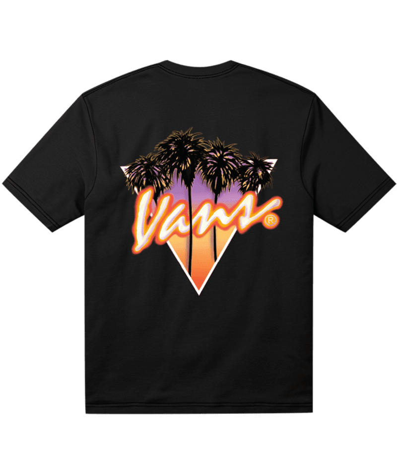 VANS Palm Drive T-Shirt Black Men's Short Sleeve T-Shirts Vans