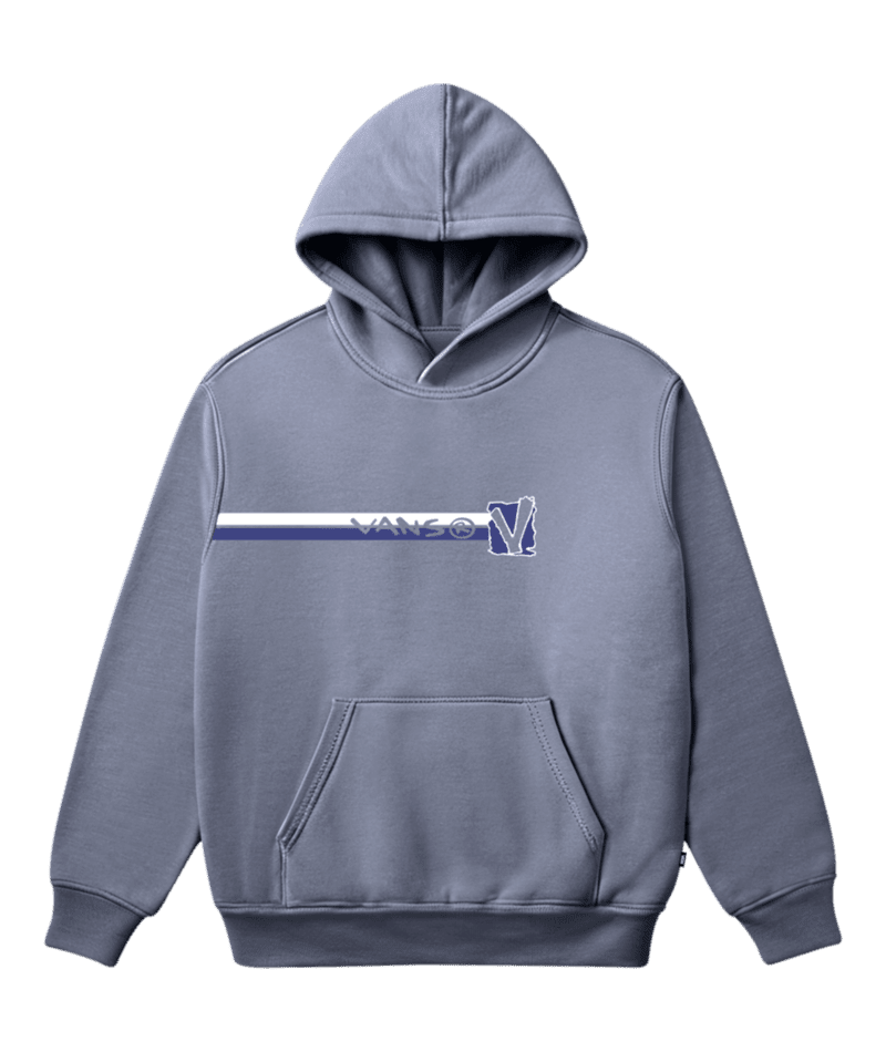 VANS Boy's Original Vee Pullover Hoodie Glacial Slate Boy's Pullover Hoodies Vans