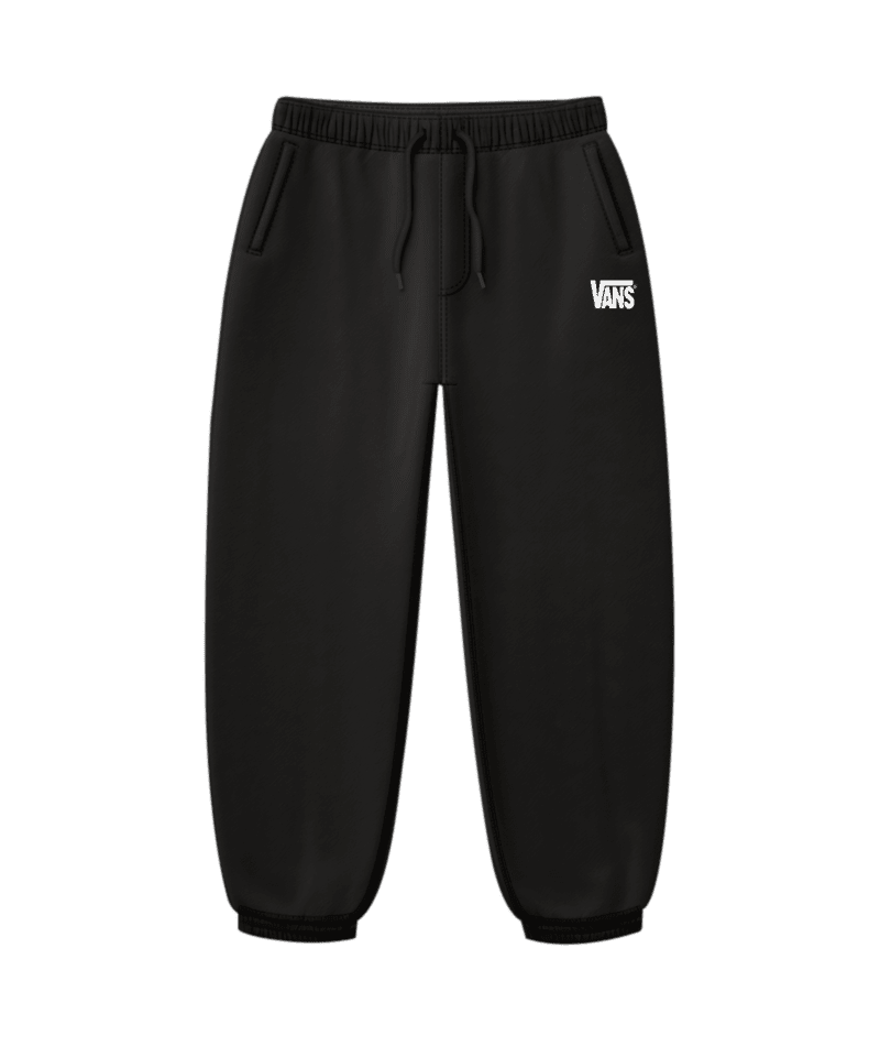 VANS Stretch Logo II Fleece Pants Black/White Men's Sweatpants Vans