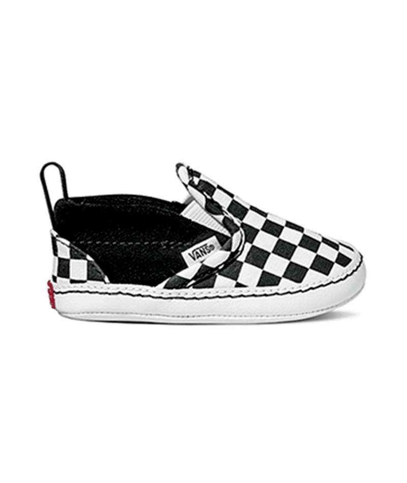 VANS Infant Slip On V Crib Shoes Black/White Checker Youth and Toddler Skate Shoes Vans 