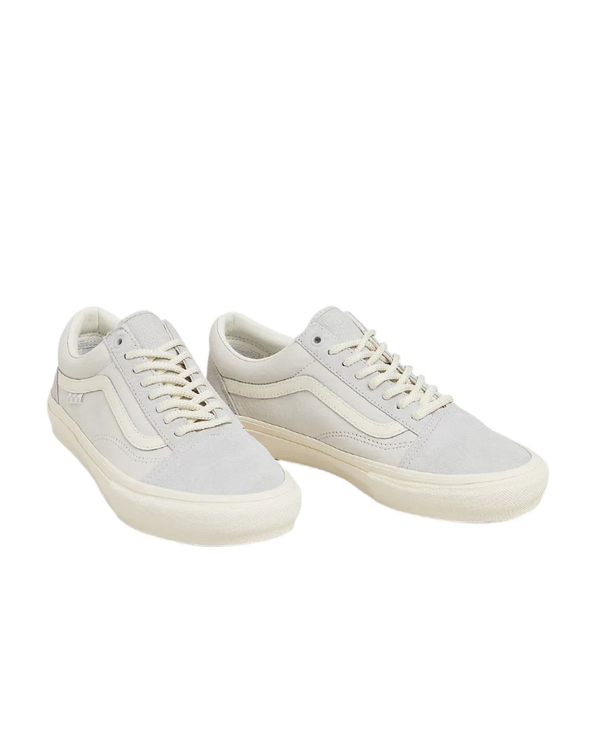 VANS Women's Skate Old Skool Shoes Grey/Marshmallow Women's Skate Shoes Vans