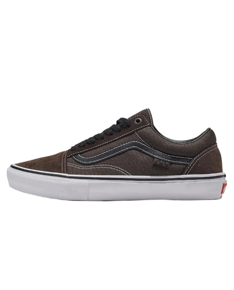 VANS Skate Old Skool Shoes Chocolate/White Men's Skate Shoes Vans
