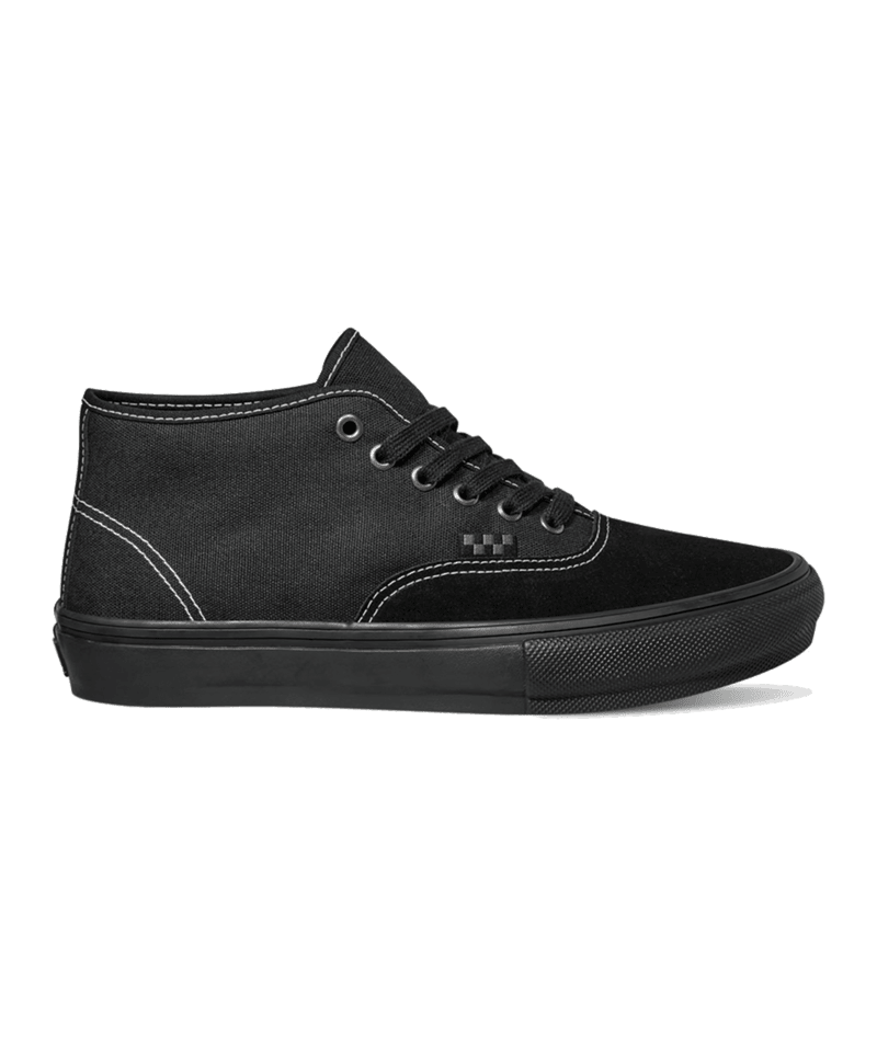 VANS Skate Authentic Mid Shoe Blackout Men's Skate Shoes vans