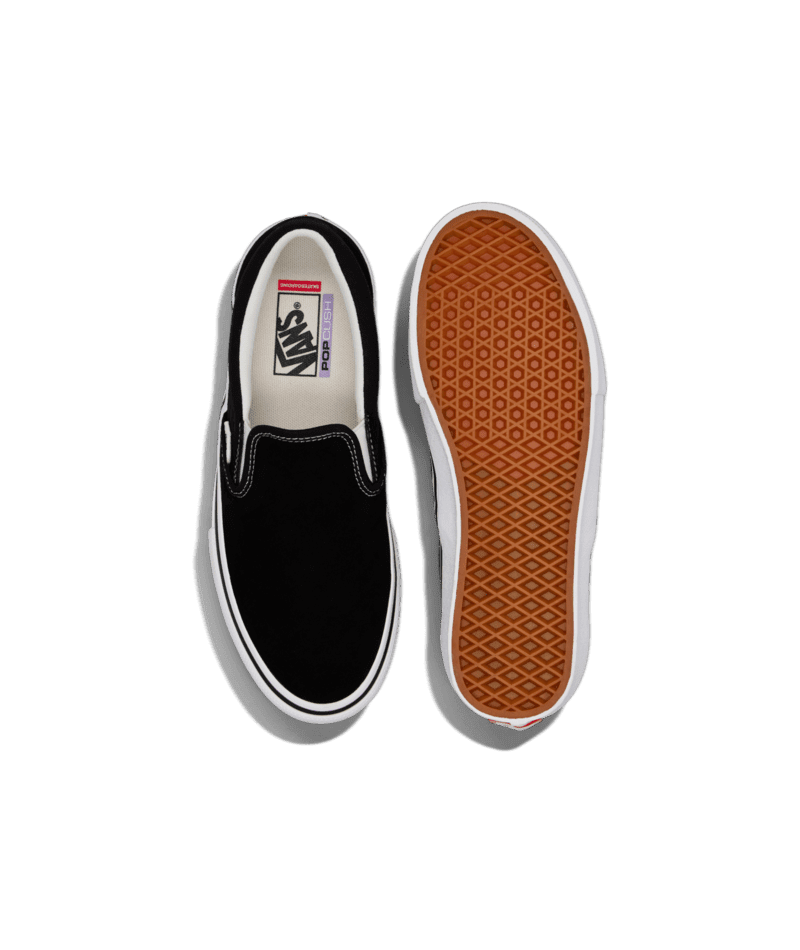 VANS Skate Slip On Shoes Black/White Men's Skate Shoes Vans