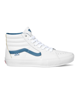 VANS Skate Sk8-Hi Shoes Slushie White/Blue Men's Skate Shoes Vans