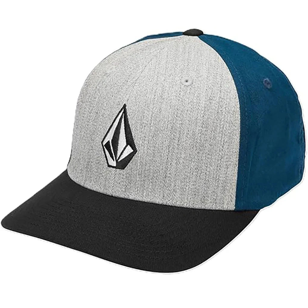 VOLCOM Full Stone Heather FlexFit Deep Blue Men's Hats Volcom