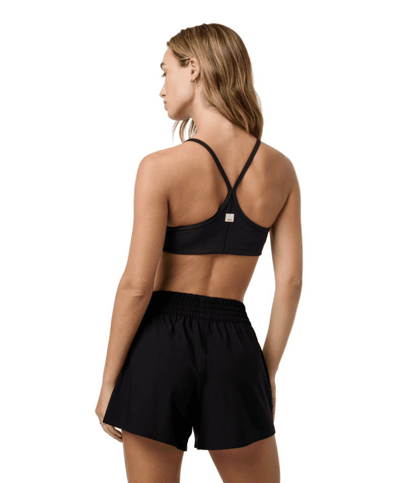 VUORI Women's AllTheFeels Bra Black Women's Tank Tops and Halter Tops Vuori