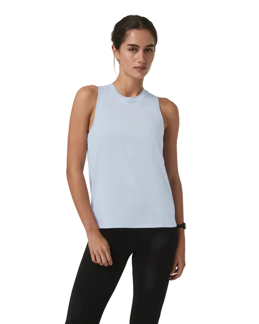 VUORI Women's Energy Top Long Soft Sky Heather Women's Tank Tops and Halter Tops Vuori