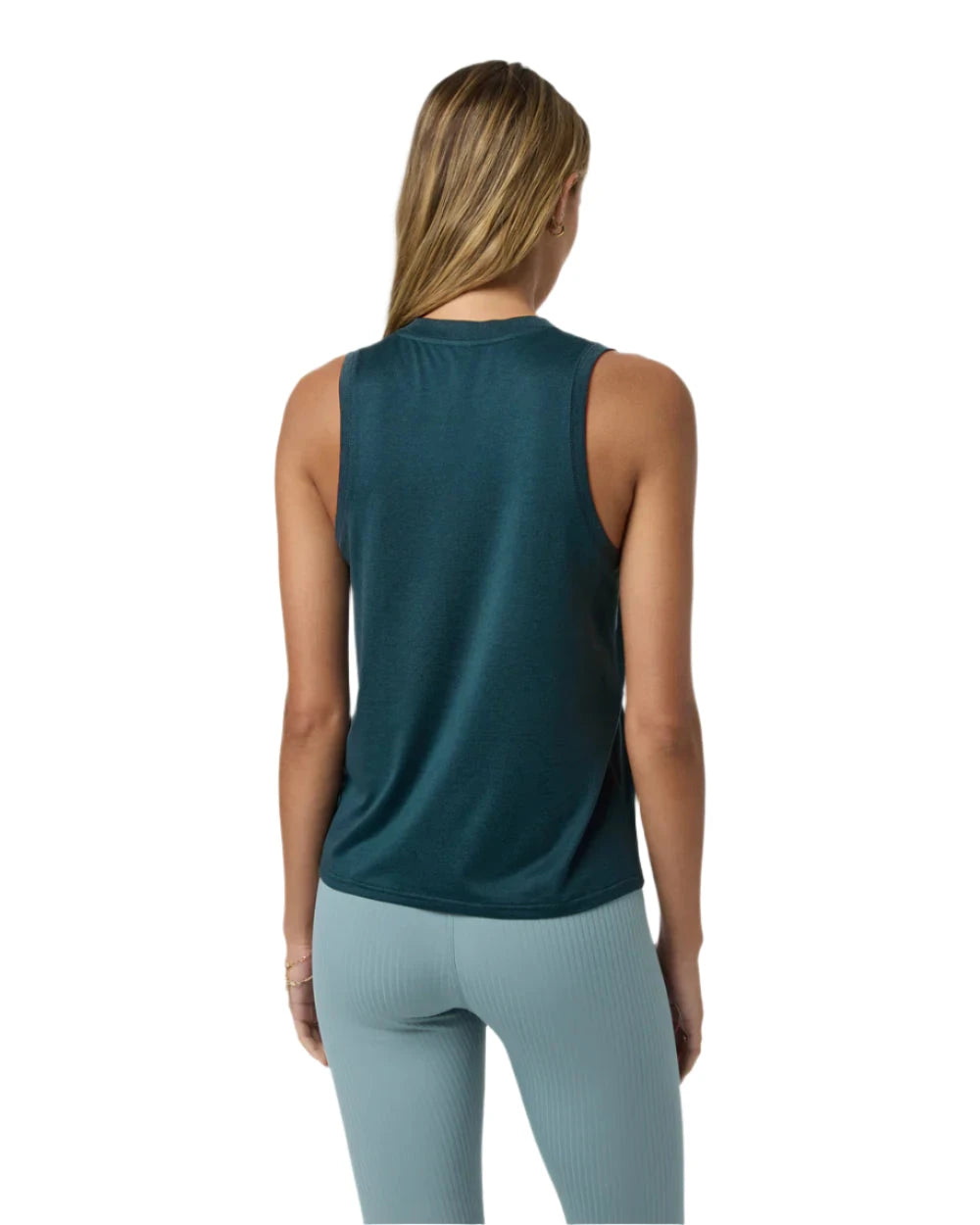 VUORI Women's Energy Top Long Moss Heather Women's Tank Tops and Halter Tops Vuori