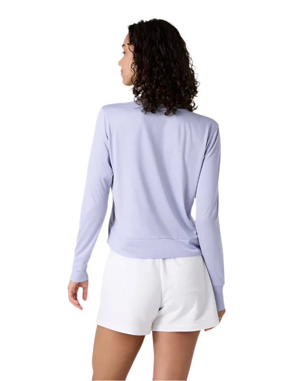 VUORI Women's Daydream Crew Lavender Mist Heather Women's Crewnecks Vuori