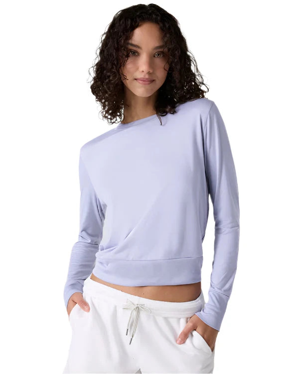 VUORI Women's Daydream Crew Lavender Mist Heather Women's Crewnecks Vuori
