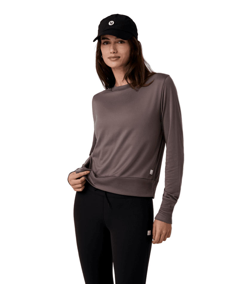 VUORI Women's Daydream Crew Huckleberry Women's Crewnecks Vuori