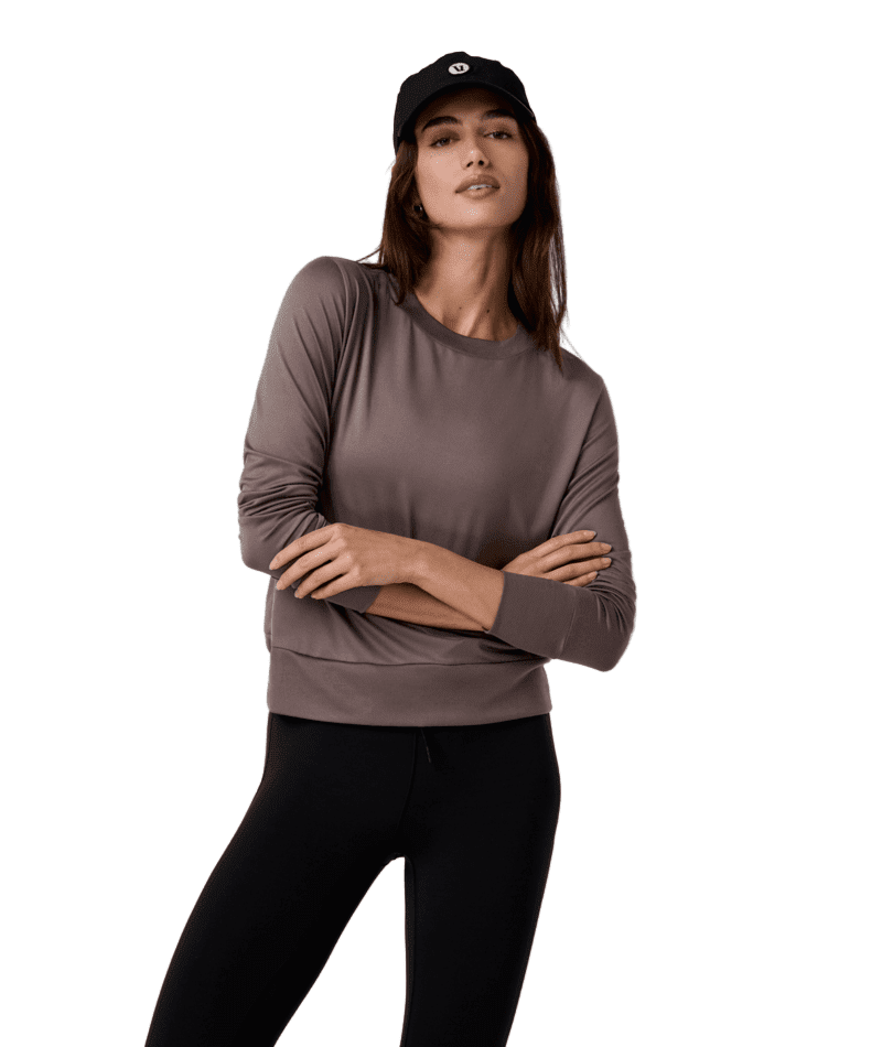 VUORI Women's Daydream Crew Huckleberry Women's Crewnecks Vuori