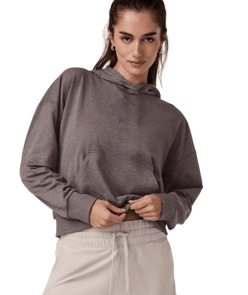 VUORI Women's Halo Pullover Hoodie Huckleberry Heather Women's Pullover Hoodies Vuori