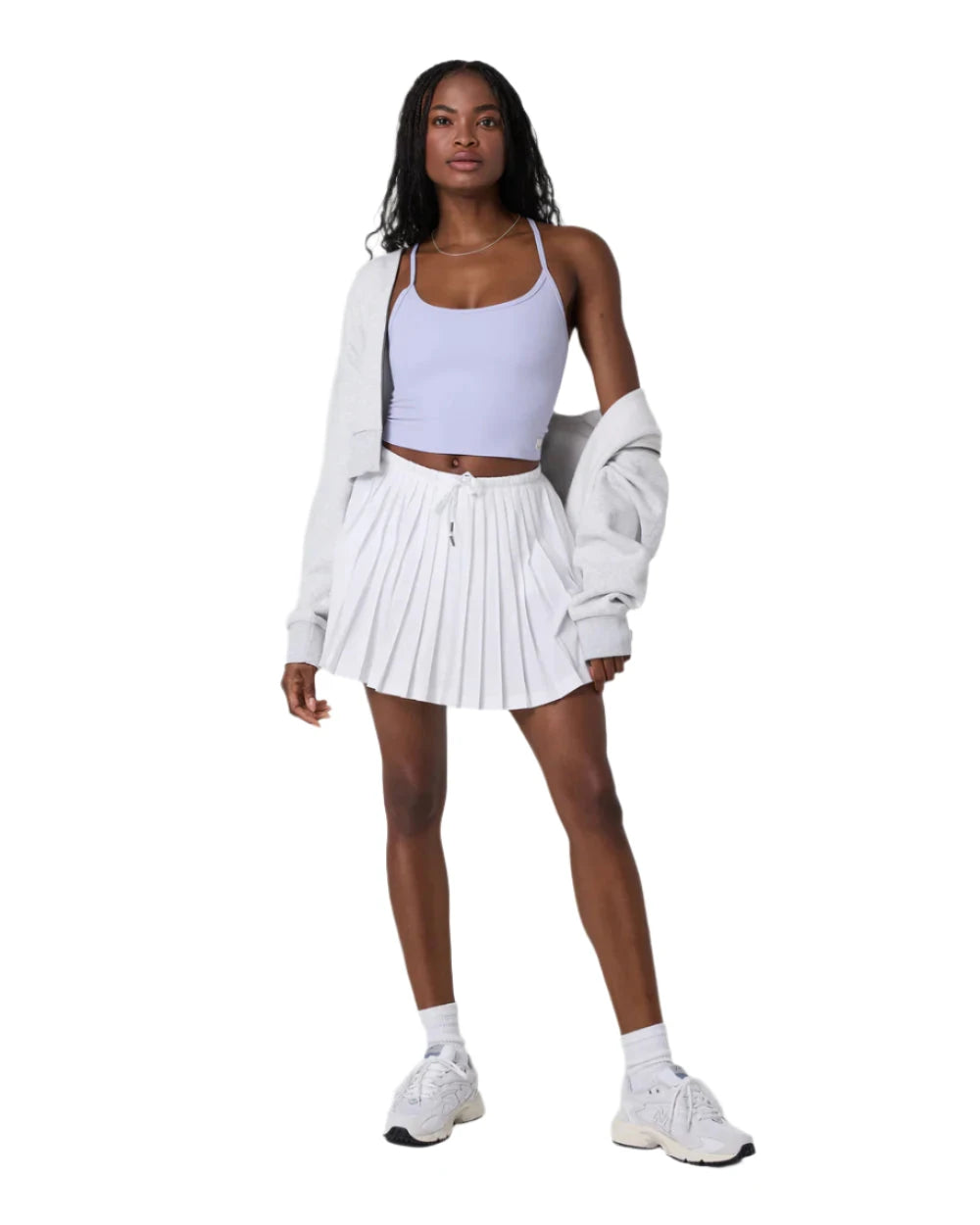 VUORI Women's Clementine Pleated Skirt White Women's Skirts Vuori