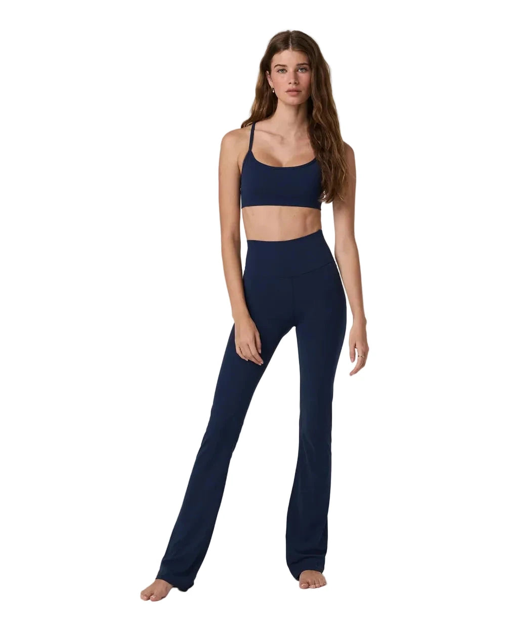 VUORI Women's AllTheFeels Slim Flare Leggings Blue Coast Women's Pants Vuori
