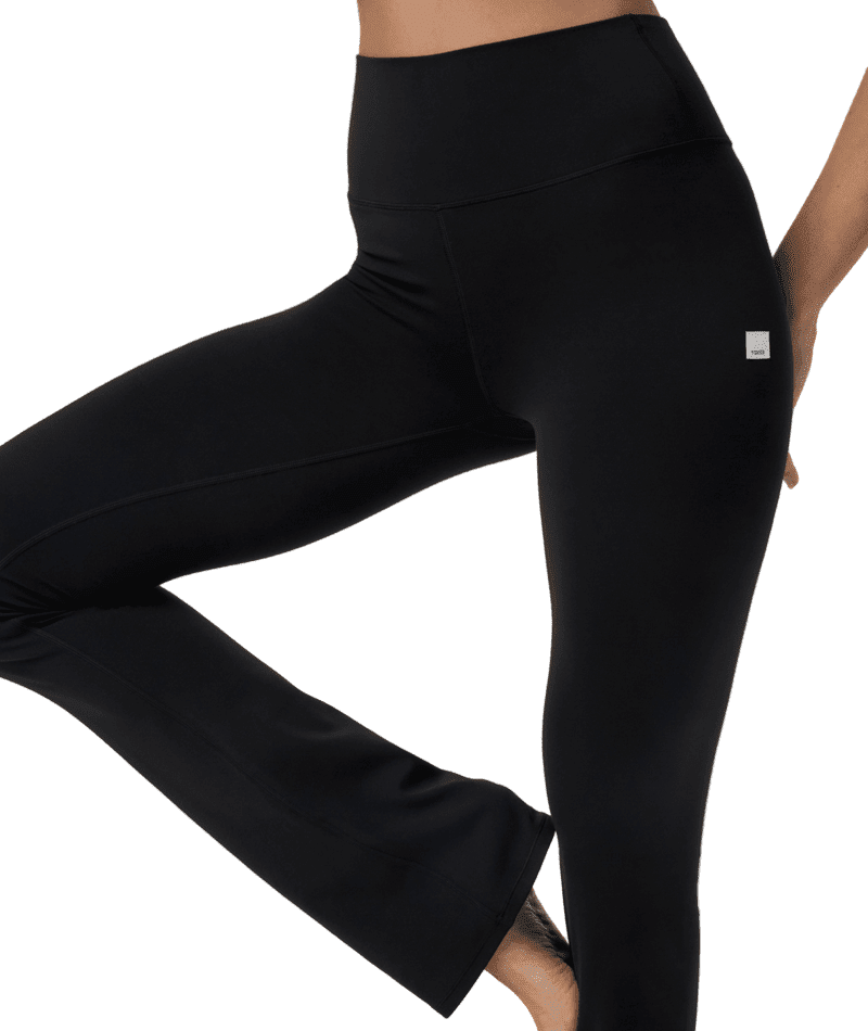 VUORI Women's AllTheFeels Slim Flare Leggings Black Women's Pants Vuori