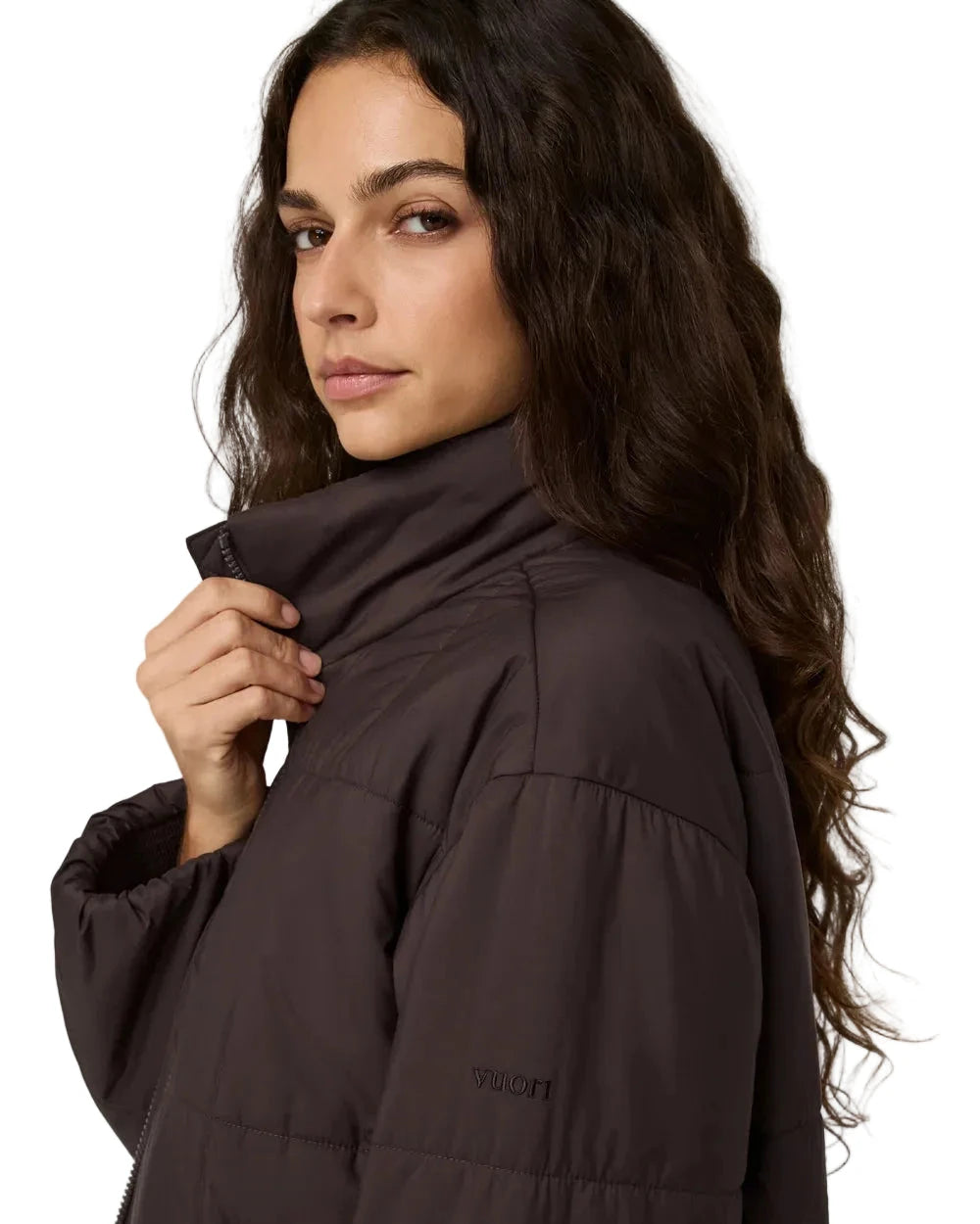 VUORI Women's Canyon Insulated Sporty Jacket French Roast Women's Street Jackets Vuori