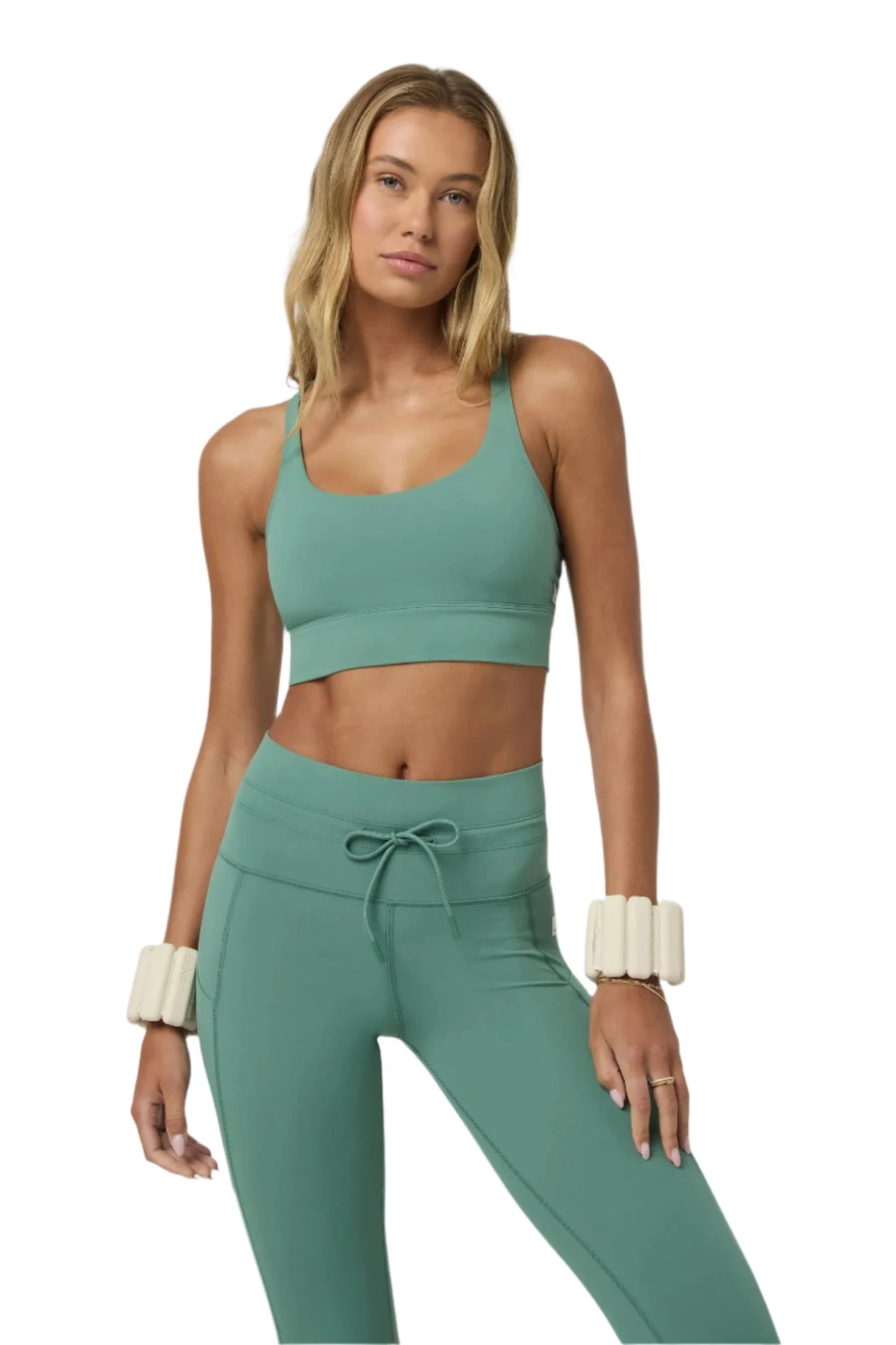 VUORI Women's Yosemite Longline Bra Hedge Green Women's Tank Tops and Halter Tops Vuori