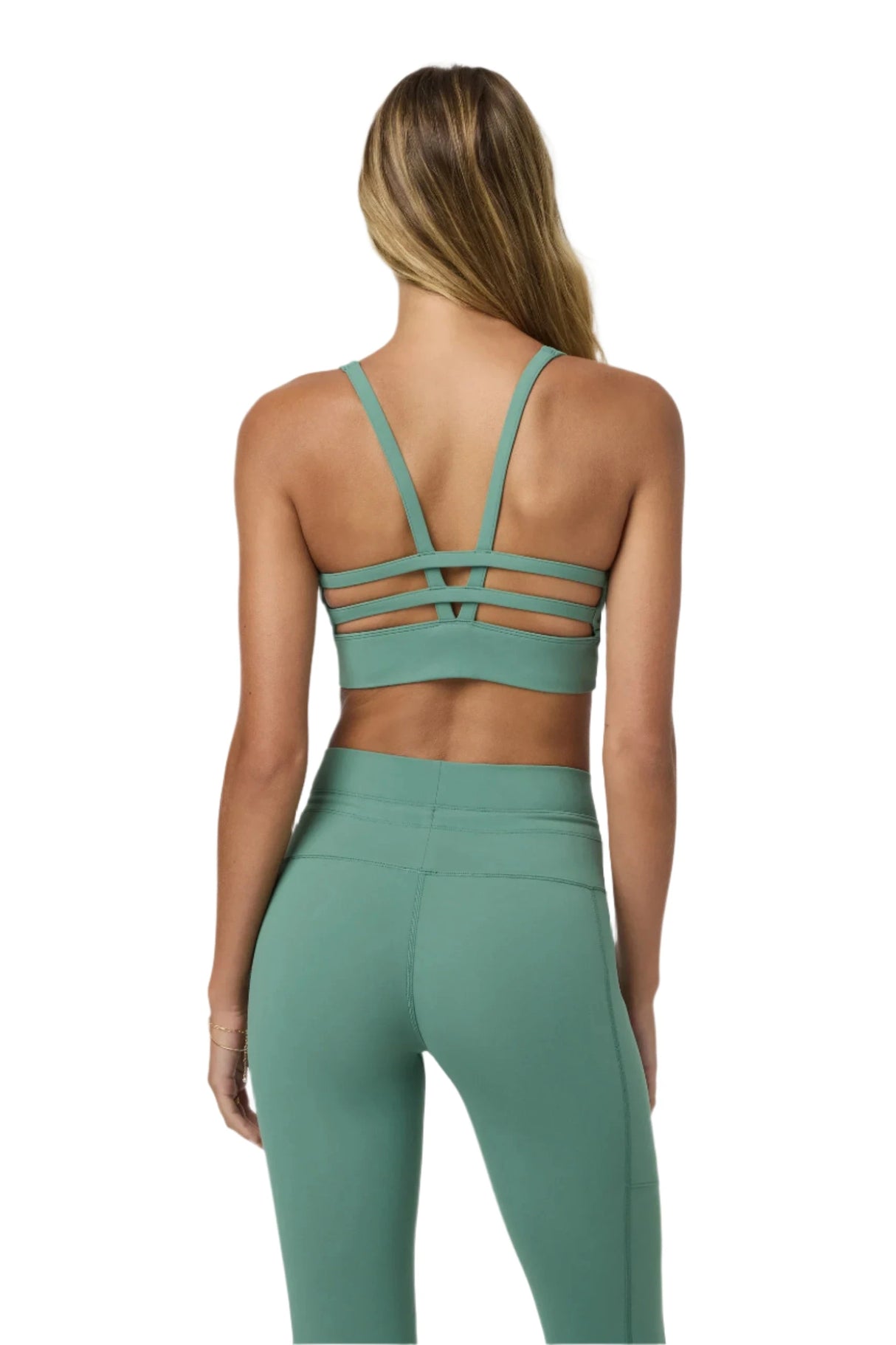 VUORI Women's Yosemite Longline Bra Hedge Green Women's Tank Tops and Halter Tops Vuori