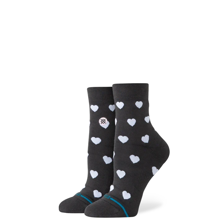 STANCE Women's Hearts Lowrider Socks Charcoal Men's Socks Stance