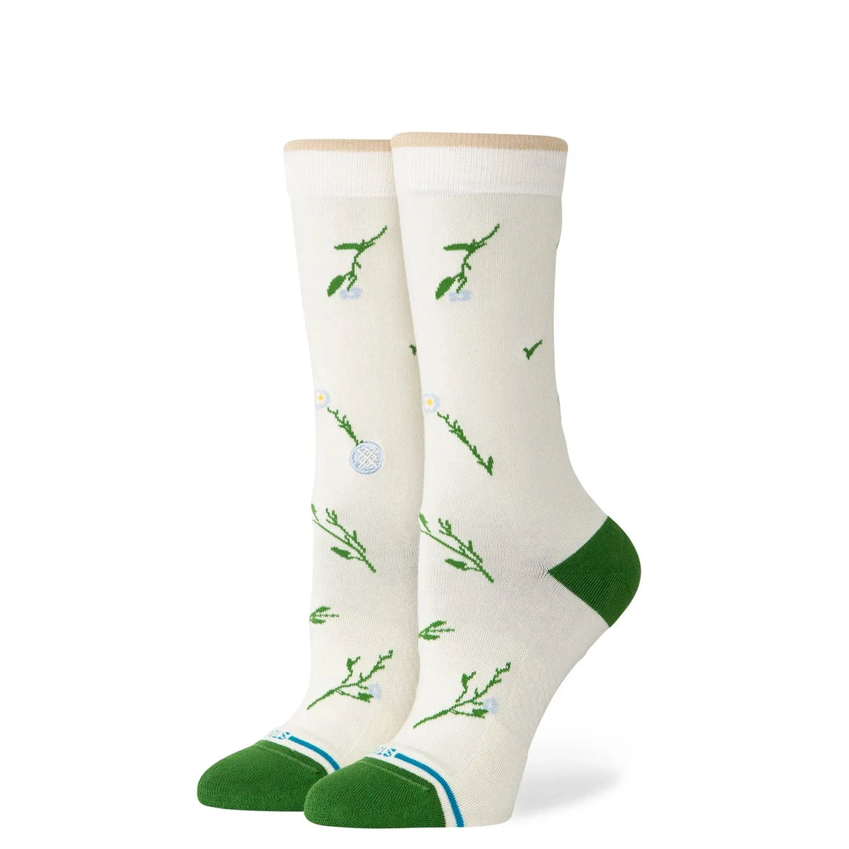 STANCE Women's Wildflower Crew Socks Ivory Women's Socks Stance